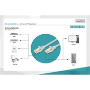 Kábel DIGITUS Professional CAT6A S/FTP patch 2m szürke