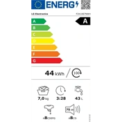 LG F2X10S7NWH gőzmosógép - 7 kg, max. 1200 ford./perc, WiFi funkció