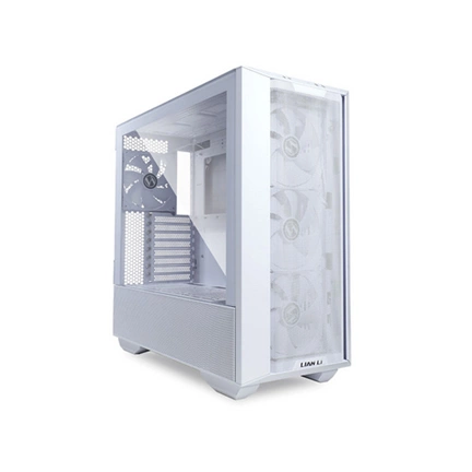 Lian Li Lancool III számítógépház - E-ATX, edzett üveg, 4db 140mm-es PWM ventilátor, fehér