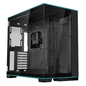 Lian Li O11 Dynamic Evo RGB számítógépház - E-ATX, edzett üveg, L-alakú RGB fénysávok alul/felül, kétkamrás, fekete