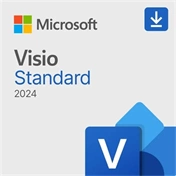 Microsoft Visio Standard 2024, ML, EuroZone, Online Product Key, 1 License, Downloadable ESD, NR
