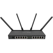 MikroTik RB4011IGS+5HACQ2HND-IN 10port GbE LAN, 1xSFP+ port, wireless külső antennával