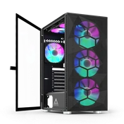 Montech X3 Mesh Midi-Tower, RGB, Tempered Glass - fekete