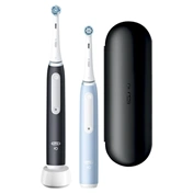 Oral-B iO3 Duo Edition elektromos fogkefe Matt Black / Ice Blue