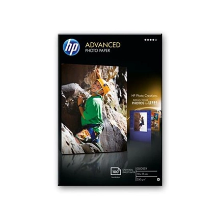 PHOTO PAPER HP ADVANCED GLOSSY 250g/m2 10X15cm
