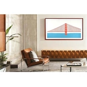 SAMSUNG 65" The Frame TV keret modern fehér