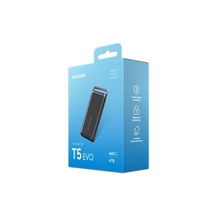 SAMSUNG Portable SSD T5 EVO 4TB USB 3.2 Gen 1 black