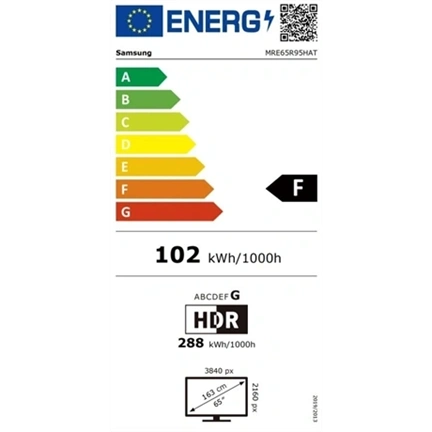 Samsung MRE65R95HATXXH Micro RGB 4K UHD Smart TV, 165 cm