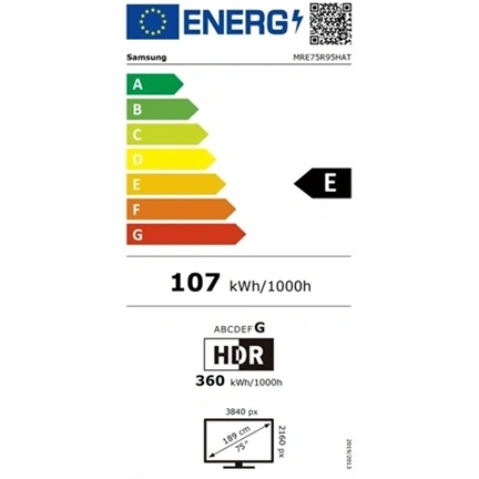 Samsung MRE75R95HATXXH Micro RGB 4K UHD Smart TV, 190 cm