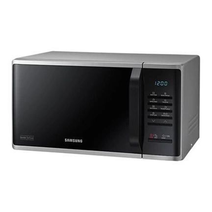 Samsung MS23K3513AS/EO szabadonálló solo mikrohullámú sütő gyors kiolvasztás funkcióval 23 L – ezüst