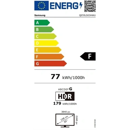 Samsung QE55LS03HWUXXH Frame 4K UHD Smart TV, 139 cm