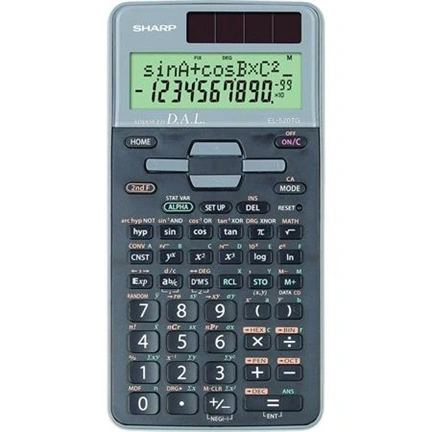 Sharp EL-520TG tudományos számológép több mint 400 funkcióval