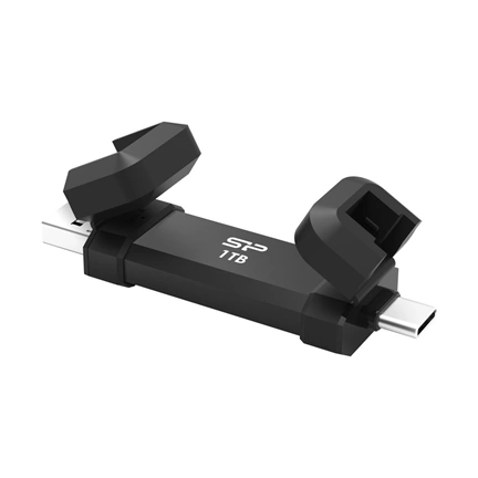 Silicon Power Pendrive SSD DS72 1TB External SSD in stick format, Type-A and C Interface 1050MB/s, 850MB/s