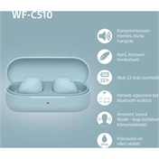 Sony WF-C510 fülhallgató - vezeték nélküli, kék