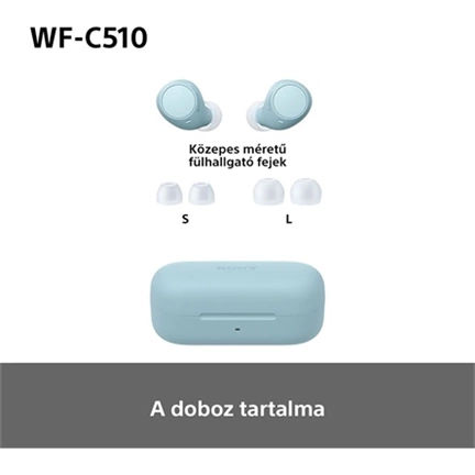 Sony WF-C510 fülhallgató - vezeték nélküli, kék