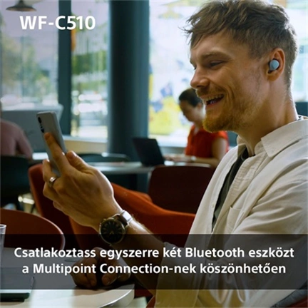 Sony WF-C510 fülhallgató - vezeték nélküli, kék