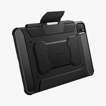 Spigen Rugged Armor Pro iPad Pro 11” (2024) ütésálló tok - fekete
