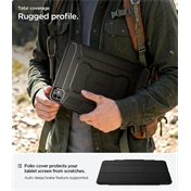 Spigen Rugged Armor Pro iPad Pro 11” (2024) ütésálló tok - fekete