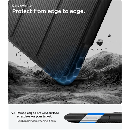 Spigen Rugged Armor Pro iPad Pro 11” (2024) ütésálló tok - fekete