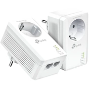 TP-LINK TL-PA7027P AV1000 2-Port Gigabit Passthrough Powerline Starter Kit
