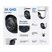 TP-Link Tapo C520WS kültéri pan/tilt biztonsági Wi-Fi kamera