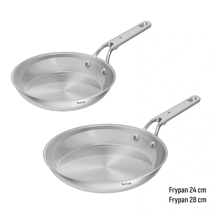 Tefal G762S244 Extreme  serpenyő szett 2 ks 24+28 cm bevonat nélkül