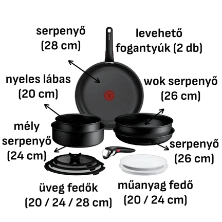 Tefal P0029053 INGENIO Expertise 12 db-os szett